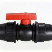 25mm 농수관 관수 싱글 PE 유니온밸브 여과기 조임식
