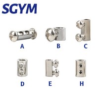 1.2/1.5/2/3mm 스틸 와이어 로프 조절 가능한 버클 텔레스코픽 더블 홀 스레드 로커 DIY 램프 행잉 코드 액세서리 조임, H 10pcs