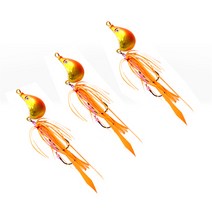 블루앤피쉬 고정 타이라바 루버 참돔 부시리 낚시용 3개 세트, 90g오렌지