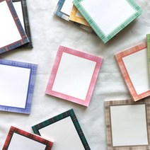 체크 떡메모지 12종 세트