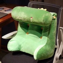 puildaug 침대 옆 부드러운 가방 큰 등받이 쿠션 소파 다다미 독서 침대 베개 삼각형 허리 베개 이동식 베개, 선인장다기능허리지원 한 사이즈, 녹색 선인장 (높이 조절 가능)