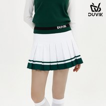 듀빅 여성 스판 배색포인트 맞주름 큐롯 DD3WCU452WH