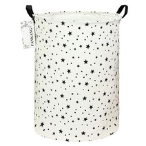 FANKANG 보관 바구니 방 바구니 캔버스 세탁 접이식 방수 PE 코팅 대형 및 사무실 침실 옷 장난감용(전체 공룡), Star