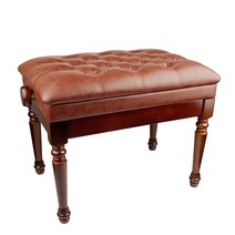 뮤즈악기 고급 1인용 2인용 높이 조절 피아노 의자, 고급 1인용 높이 조절 피아노 의자(브라운)