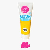 저자극 유아미술 수성물감 220ml 장미색 색감놀이 핑거놀이 유아미술놀이 촉감놀이 색감이쁜 미술재료