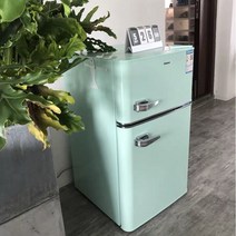 레트로 냉장고 미니 소형 냉동고 술장고 원룸 음료수, 108L 민트 그린