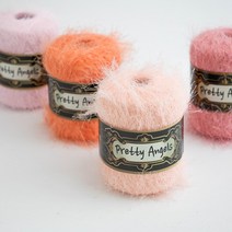 야나 프리티 엔젤(Pretty Angels) 솔잎사 폴리에스터 사계절 뜨개실 코바늘 대바늘실, 24 아이스블루