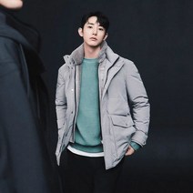 [지이크(SIEG)] [파렌하이트]지이크파렌하이트 베이지 무스탕 패널 다운 점퍼_K DM6