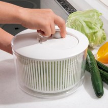 주방 채반 물빼기 짤순이 샐러드 야채 채소 물기제거 탈수기, 중