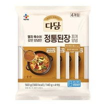 CJ 장 다담 정통된장찌개양념 된장찌개 집된장 홈쿡 140g 4번들 1세트, 10세트