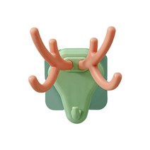 크리에이티브 7 후크 엘크 모양 주걱 세트 물 국자 팔찌 XHC88 에 대한 드릴링 스토리지 걸이 없음, 02 Khaki