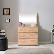 파로마 [파로마]루니애 3단 800 고무나무 원목화장대 FI[착불], 단일옵션