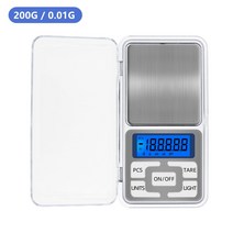 매달림 저울 보석 무게 다이아몬드 주방 전자 포켓 미니 욕실 100g 200g 300g 500g 1000g 0.01g 0.1g, 200g 0.01g
