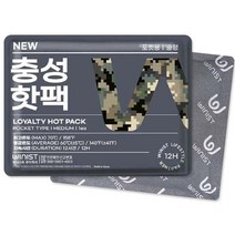 NEW 충성 핫팩 포켓용 중형 100g 260개