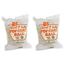 Kathy Kaye (2) Sweet & Salty Popcorn Balls - Fall/Halloween Candy - Gluten Free - 2.5