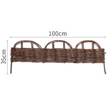 버드나무 울타리 펜스 가림막 정원 잔디 담장 야외 채소 밭 화단 경계 휀스, 06. C타입(35x100), 1개
