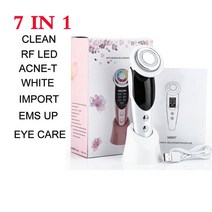 부스터힐러 가정용 리프팅 아쿠아 필링 물광PASTSKY 7 in 1 페이스 리프트 머신 페이셜 마사지 RF EMS Micr, 03 7 in 1 white, [03] 7 in 1 white