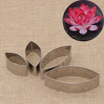도예도구 도자기재료 도예재료4개/대 스테인레스 스틸 컷 도자기 금형 물 연꽃 클레이 도구 액세서, 한개옵션0