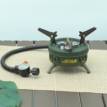 제라 3구 서브스토브 JB-103 카키 강염버너 캠핑버너 고화력 스토브