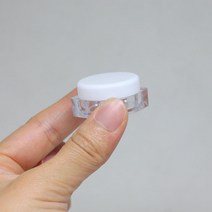 다린 화장품공병 크림용기 리필 여행용 휴대용 투명, 1개, 화장품용기 3g/블랙