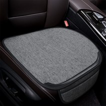 자동차시트커버 차시트커버 풀세트 자동차 시트 커버 쿠션 아마 인테리어 액세서리 사계절 보호 의자 매트 스타일링 범용 여름, [02] gray pad 1, 02 gray pad 1