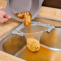 싱크대 음식물 쓰레기 거름망 음식 찌꺼기 물기 제거 분리 청결 깔끔 주방 초간단 리필, 본품+거름망 50개