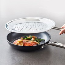 한샘 스텐 후라이팬 덮개 32cm 냄비 뚜껑 기름튐방지 프라이팬, 한샘 0213943 덮개