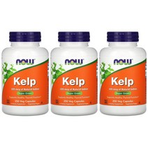 [2+1] NOW Foods 나우푸드 켈프 325mcg 250정 Kelp 캘프 요오드 Iodine 아이오딘 라미나리아 다시마 고약사 약들약 3통
