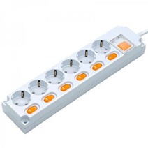 포인트 16A 개별 스위치 6구 멀티탭 고정홀 내장, 1.5m, 1개