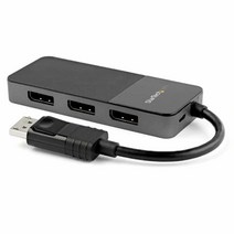 StarTech.com 3-포트 멀티 모니터 어댑터 - DisplayPort 1.4 - 3X DisplayPort 비디오 스플리터 - 듀얼 또는 트리플 4K - 노트북/데스크탑 D, DisplayPort 1.4 to_3x DisplayP