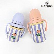 유비맘 빨대컵 보온보냉커버(라벤더튤립), 색상:280ml(대)