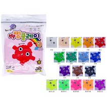 대한산업 컬러클레이 대용량 지퍼형, 500g, 노랑