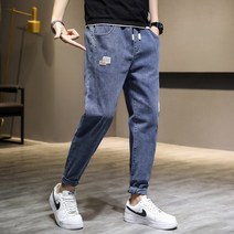 HeShunHe 오버사이즈 남자 데님 배기 팬츠 150KG M-10XL