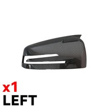 어라운드뷰 360도 룸미러 사이드 후방카메라 백미러 커버 ABS 탄소 섬유 광택 블랙 메르세데스 벤츠용 벤츠 W204 E W212 W176 W246 CLS C218 GLA X156, [01] 1pc Black Left