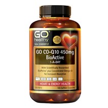 (호주/뉴질랜드) Go Healthy 고헬시 고헬스 바이오엑티브 코큐텐 450mg 피쉬오일 오메가3 EPA DHA 하루한알 100캡슐 BioActive 1-A-DAY CO-Q10