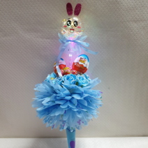 안산 플라워마트 LED 요술봉 킨더조이 사탕꽃다발콘, LED 동물 요술봉 킨더조이 사탕꽃다발콘 남아