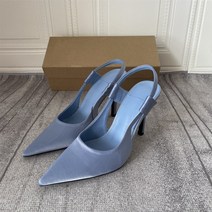 뮬 샌들 슬링백 여성 구두 키튼힐 High heel sandals 6V162