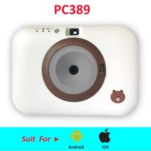 핸드폰사진인화기 사진출력기PC389 휴대 전화 블루투스 포켓 포토 프린터 PT3013 2.5x3.7 인치 카메라 inkl, 01 printer
