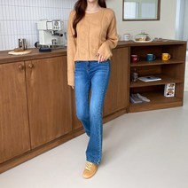 나이스클랍 알파카 울 오버핏 라운드 니트 A204PWKB03_강서점