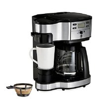 해밀턴 비치 2-Way 12 Cup Programmable Drip Coffee Maker, 검은색