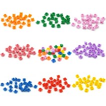 플라워 빌딩 블록 diy 벽돌 식물 floret 잔디 교육 조, 주황색