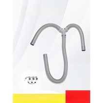 에어컨배수호스 부품 교체, 37x37x400단일스레드헤드클램프밀봉링, 1개