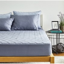 퓨어코튼 40수트윌 누빔 매트리스커버, 화이트