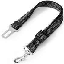 강아지 차량용 안전벨트 고급형, 블랙