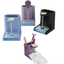 byrouge 업소용 펜꽂이 겸용 빌지 홀더 데스크오 거나이저 메모 거치대 메뉴 보관 메모지, q&청색&p