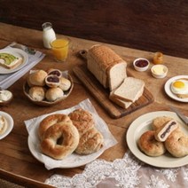 [건영당] 성수동 통밀빵 베이글 식빵 모닝 견과 팥빵 천연발효 빵, 6.발아통밀 미니팥빵(440g)