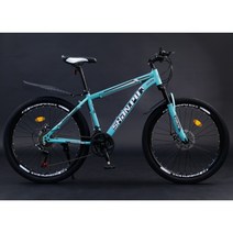 산악자전거 입문용 MTB 하이브리드 30단 26인치 27.5인치, 민트 - 스포크휠