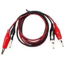 SAC-22 악어 클립 케이블 중 1m 1set 악어전선집게, 쿠팡 본상품선택, 쿠팡 1