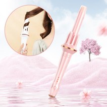 Fowod 자동 고데기 봉고데기 이온 헤어 케어 온도 조절 쌍방향 회전 28mm, 블루