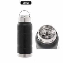 500ml 티거름망 회사 학생 블랙 텀블러 북유럽스타일